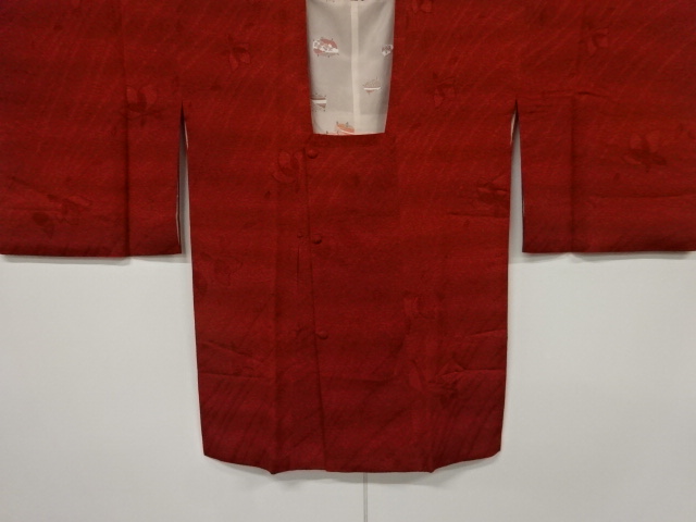 JAPANESE KIMONO / VINTAGE MICHIYUKI COAT / WOVEN FLOWER